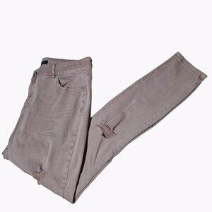 Rue 21 High Rise Jegging Jeans Womens Size 14 Pink Ripped Denim Pants New